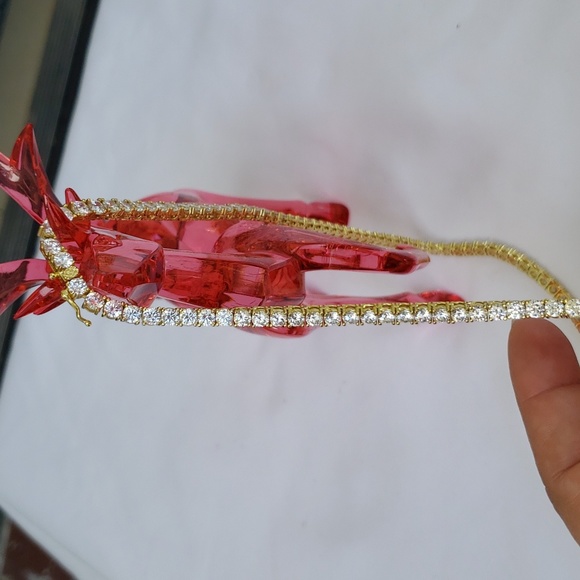 Cadena Plata 925,con Zirconias de Swarosky, Nueva,50 cms de...